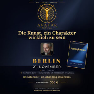 Avatar-Technik Workshop Berlin – 21. November 2026