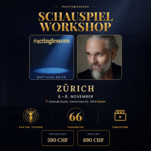 Schauspielworkshop Zürich mit Demoszene – 6. bis 8. November 2026